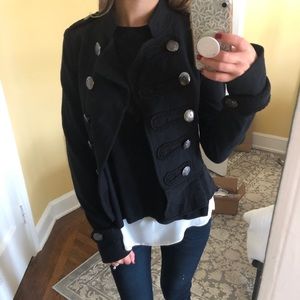 Knit shrunken blazer